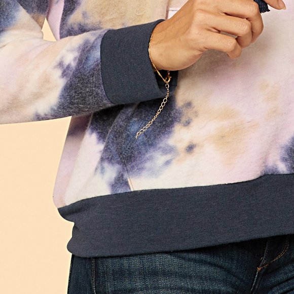 New Brushed Tie Dye Pull Over Hoodie MADE IN USA - Picture 6 of 6